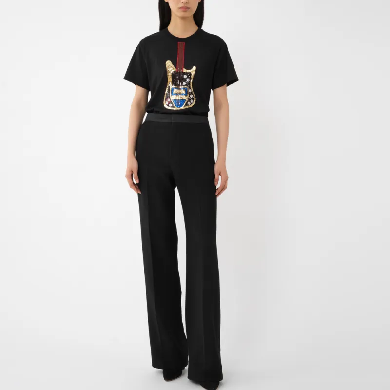 Chloé Sequin Embellished Crewneck T Shirt-1