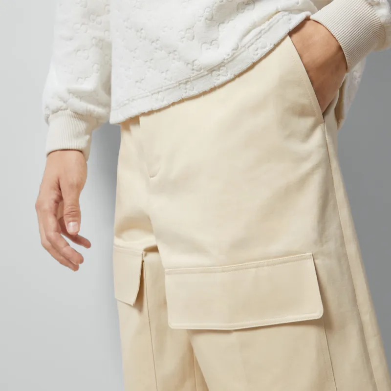 GUCCI Logo Patch Cargo Shorts-5