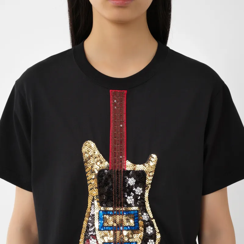 Chloé Sequin Embellished Crewneck T Shirt-4