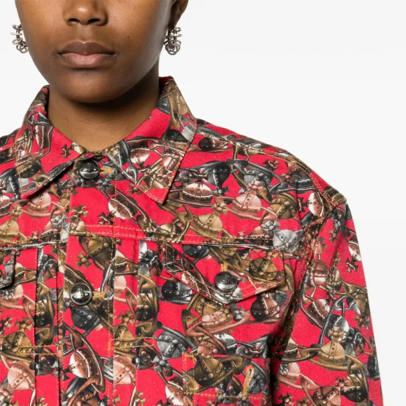 Vivienne Westwood Marlene Orb Logo print Jacket-4
