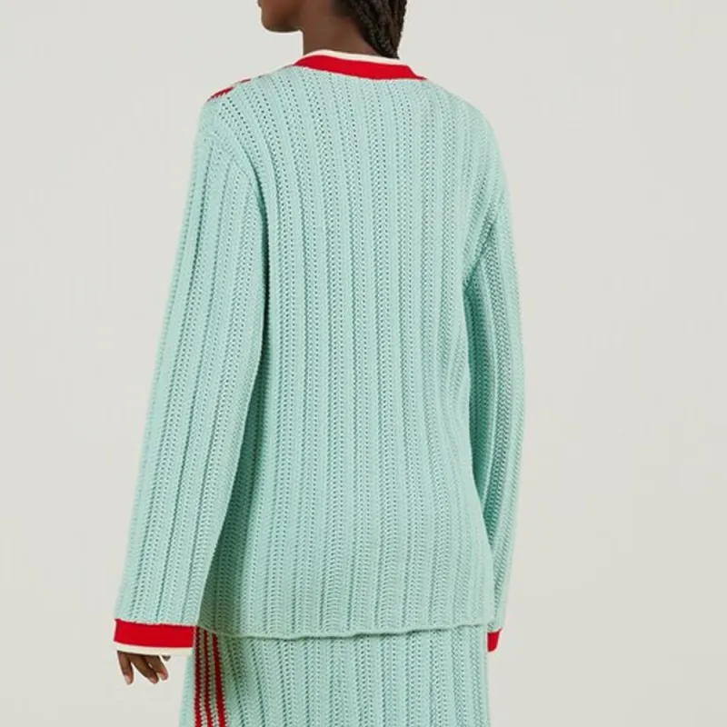 GUCCI x Adidas Adidas X Gucci Co-branded Series FW22 Knitwear Women's Green-2