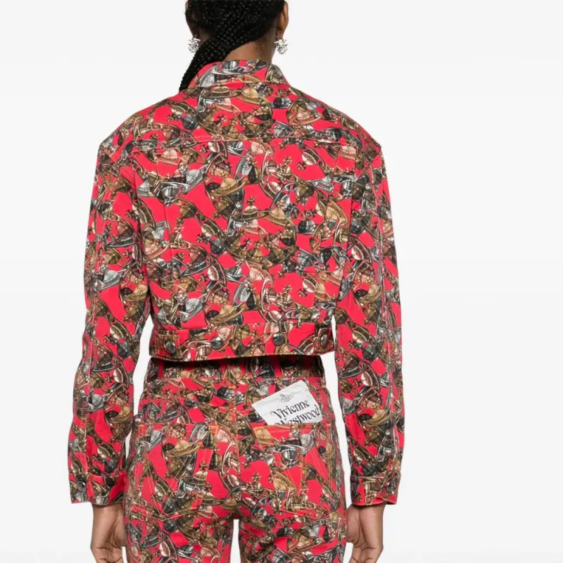 Vivienne Westwood Marlene Orb Logo print Jacket-2