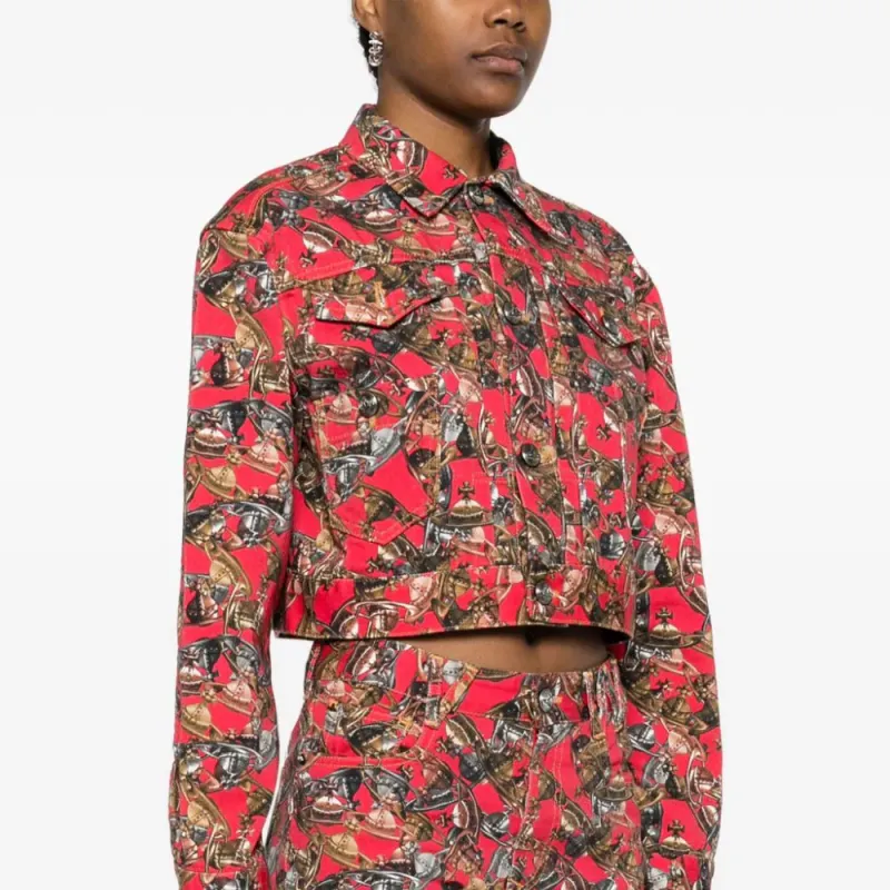Vivienne Westwood Marlene Orb Logo print Jacket-3
