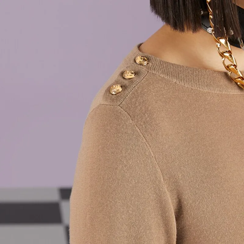 GUCCI Cashmere Long sleeve Top-5