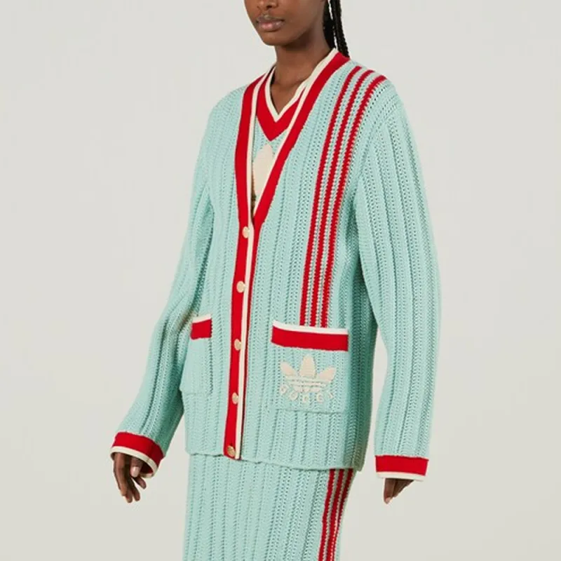 GUCCI x Adidas Adidas X Gucci Co-branded Series FW22 Knitwear Women's Green-5