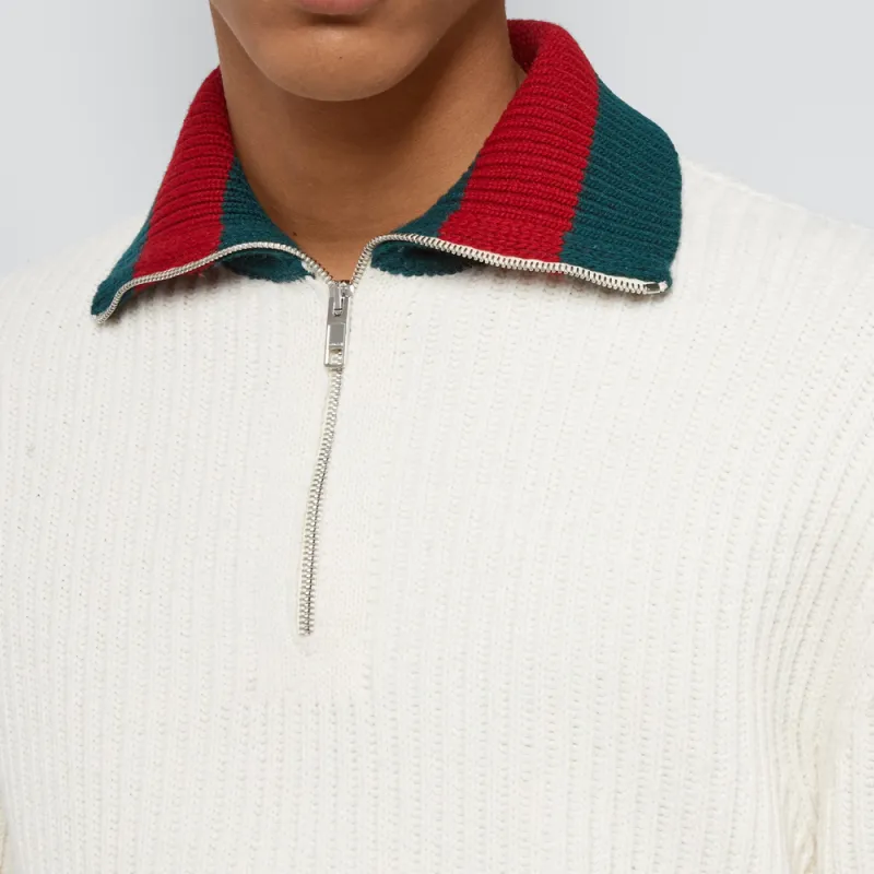 GUCCI Knit Wool Web Sweater-5
