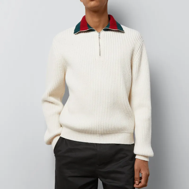 GUCCI Knit Wool Web Sweater-2