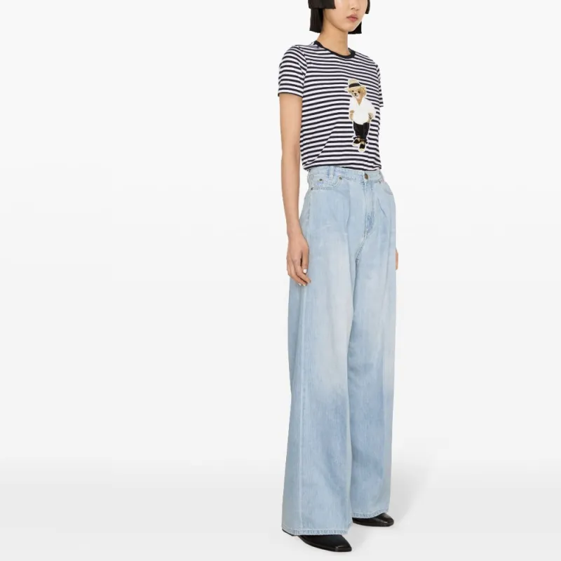 PINKO Logo Patch Denim Jeans-4