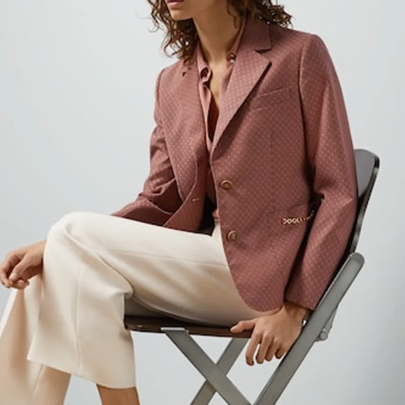 GUCCI Monogrammed Button Up Blazer-3