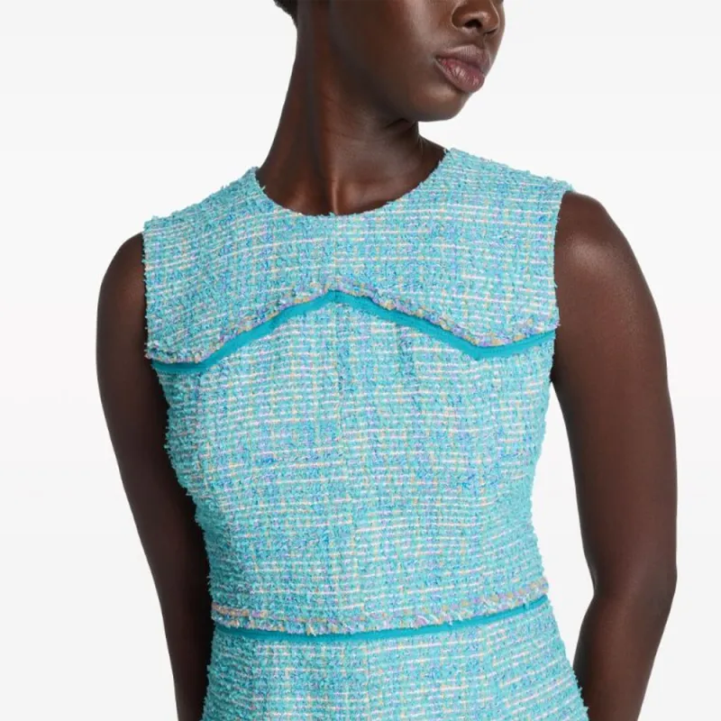 St. John A-line Tweed Minidress-4