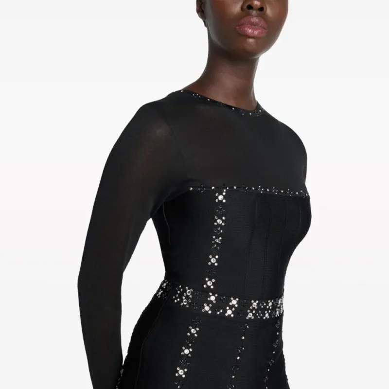 St. John SS24 Long-Sleeved Dresses Women's Black-4