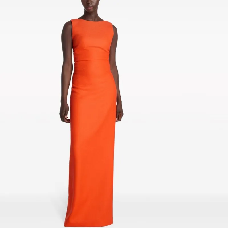 St. John Column Wool Gown-1