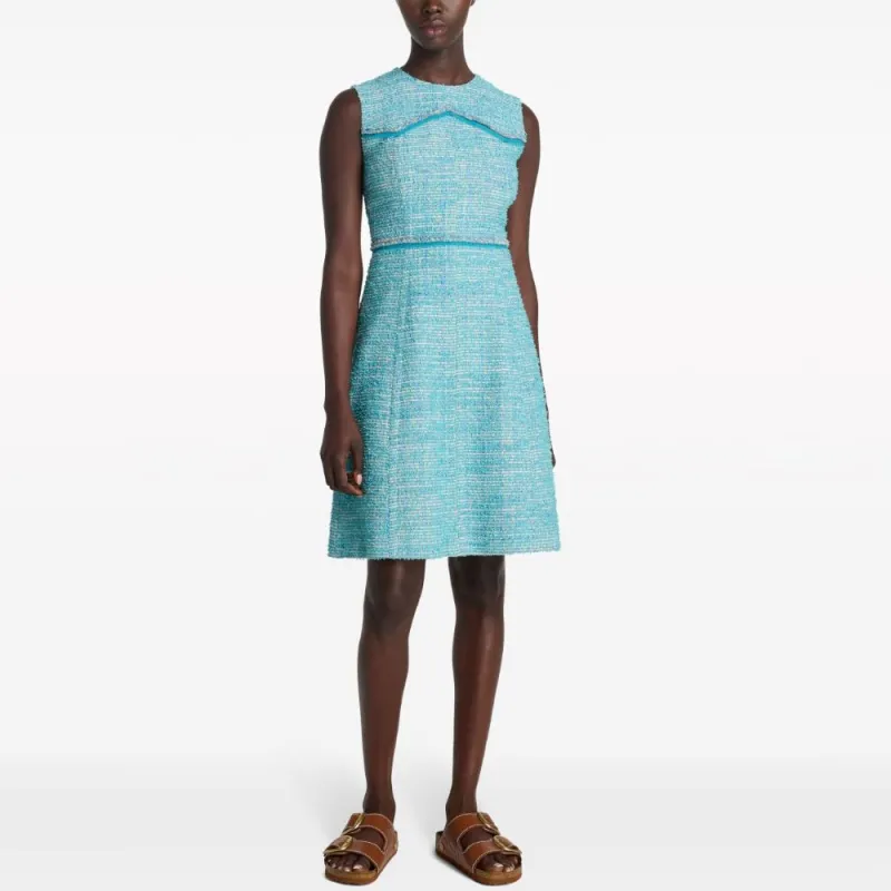 St. John A-line Tweed Minidress-1