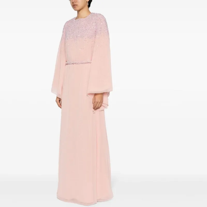 RACHEL GILBERT Long-Sleeved Dresses Women's Light Pink-3