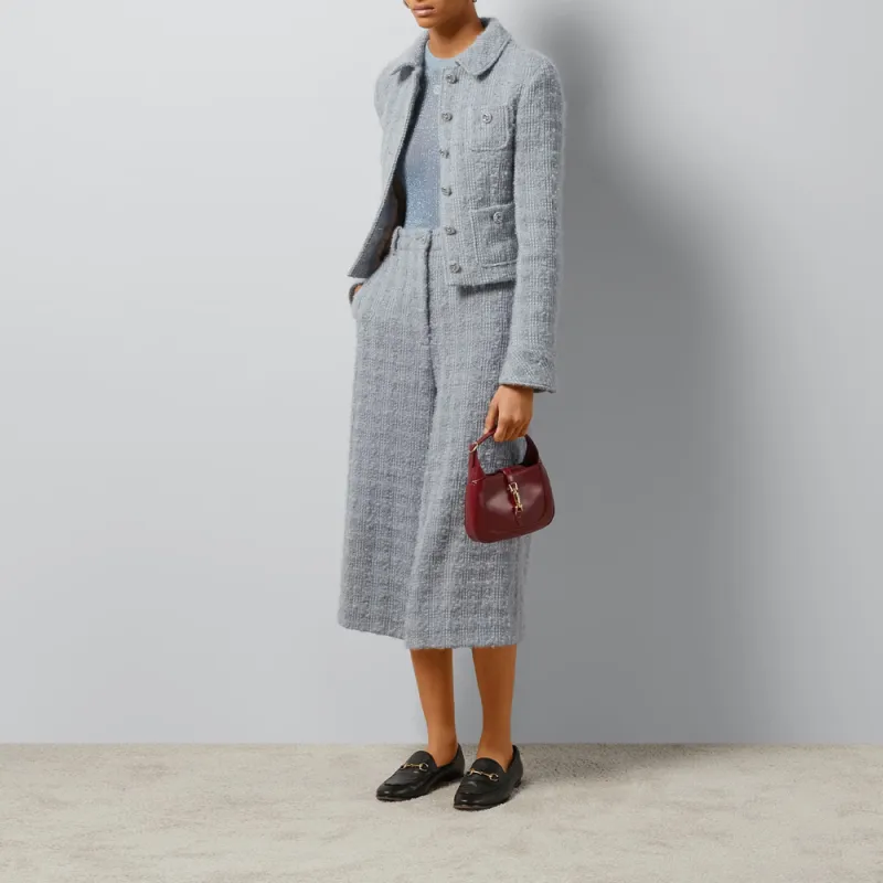 GUCCI Tweed Button Up Blazer-3
