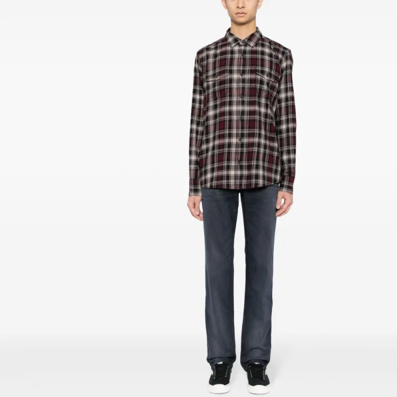 PAIGE Everett Plaid check Flannel Shirt-1