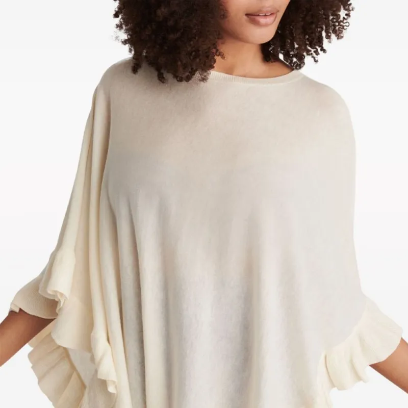 Eres Edgar Ruffled Fine knit Poncho-4