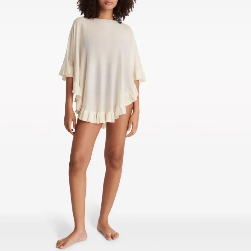 Eres Edgar Ruffled Fine knit Poncho-1