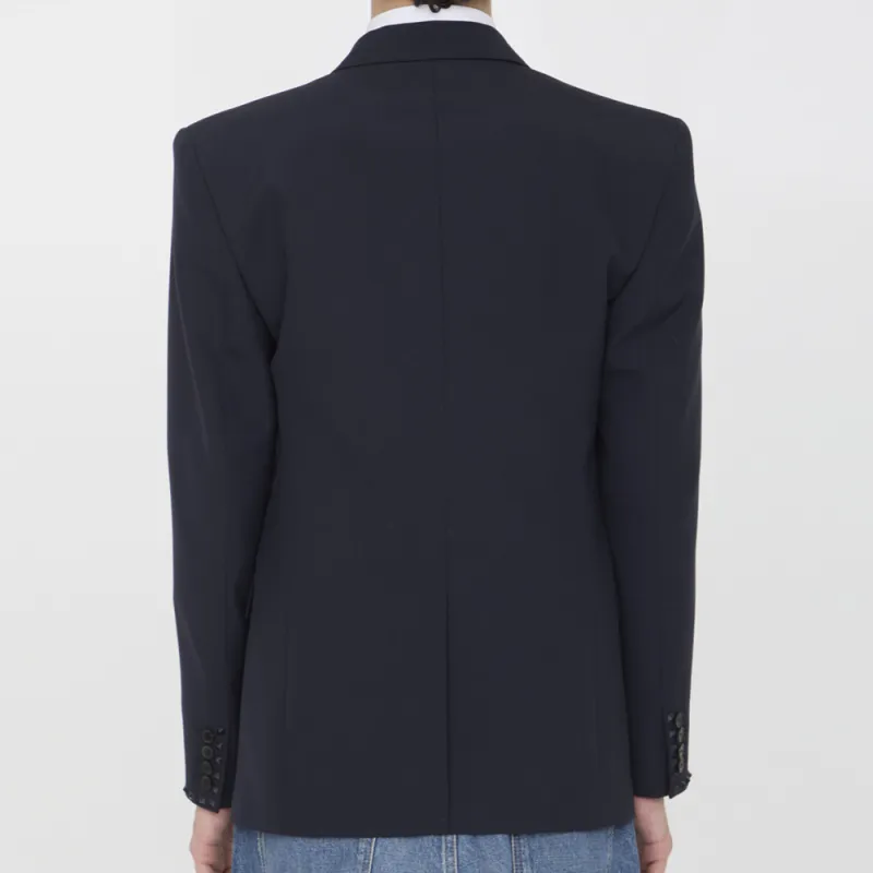 Valentino Single Breasted Long Sleeved Jacket-2