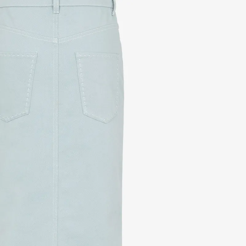 FENDI Denim Long Skirt Women's Light Blue-3