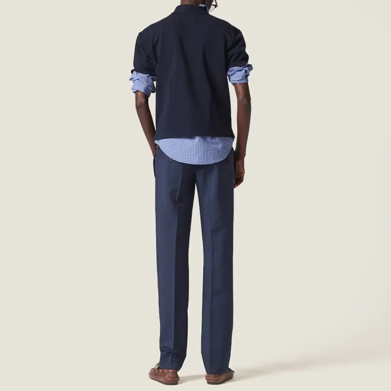 MIU MIU SS24 Casual Pants Women's Marine Blue-2