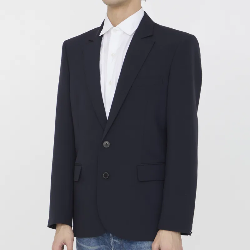 Valentino Single Breasted Long Sleeved Jacket-1