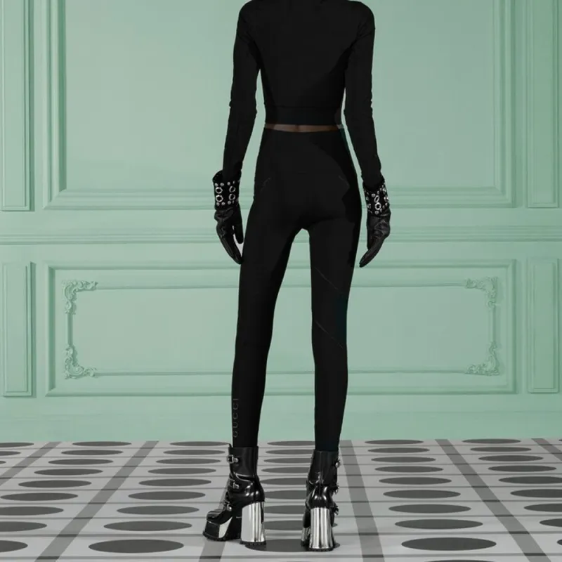 GUCCI Perforated detail Seamless Track Pants-2