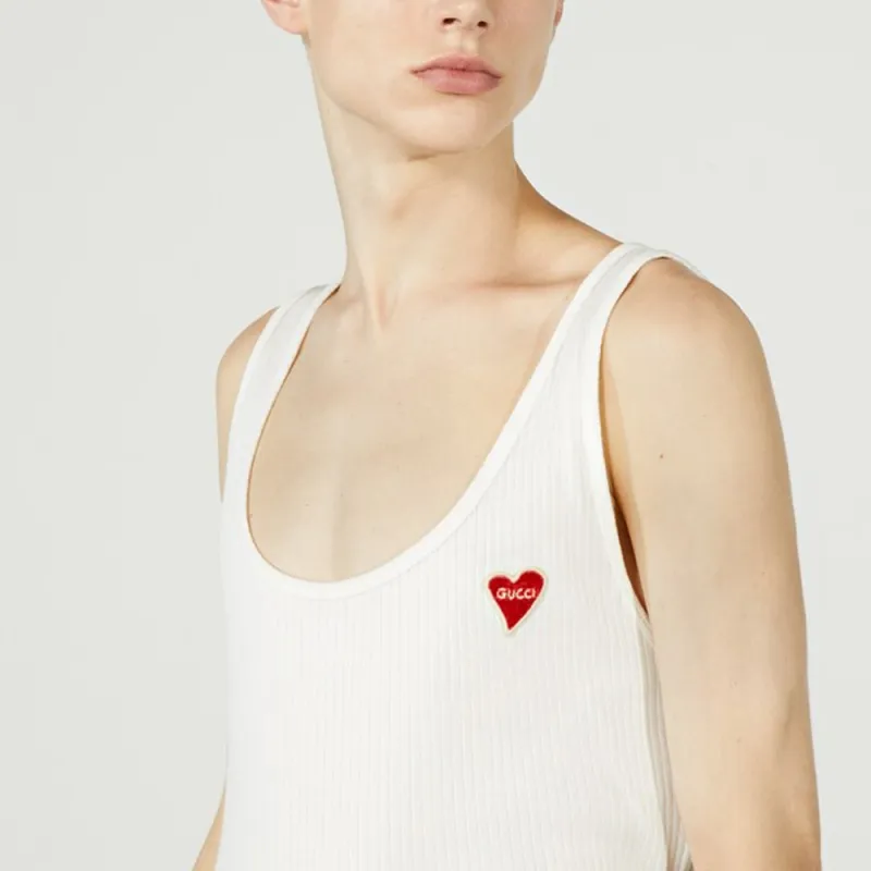 GUCCI X Harry Styles Co branded Tank Tops Women's White-3