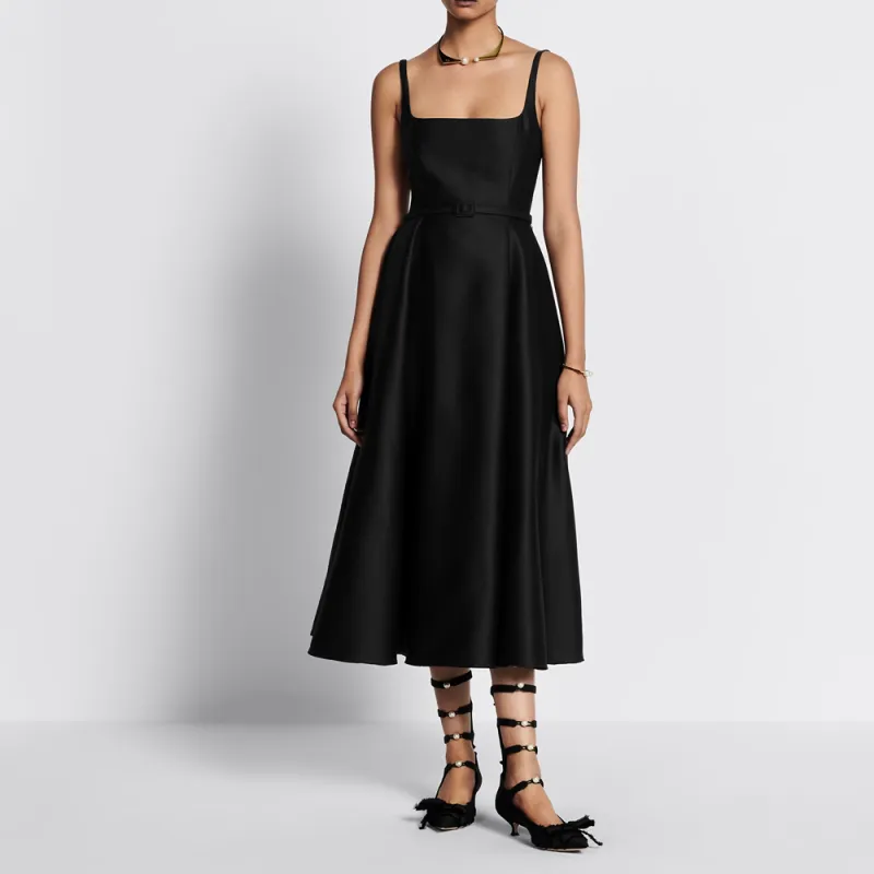 DIOR SS24 Slip Dress Women's Black-2