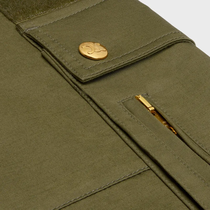 CELINE Cargo Pants In Cotton Linen-3