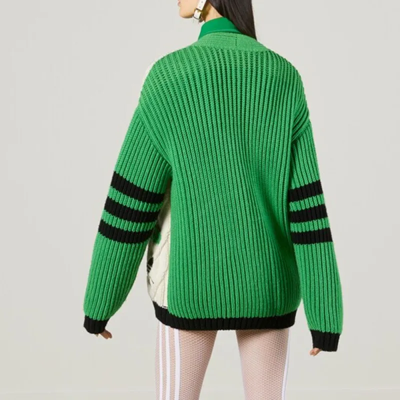 Adidas X GUCCI Cashmere Sweaters Women's Green-4