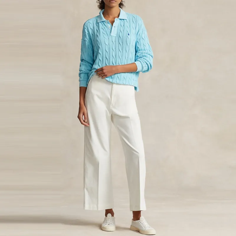 Polo Ralph Lauren SS24 Polo Shirt Women's Turquoise-1