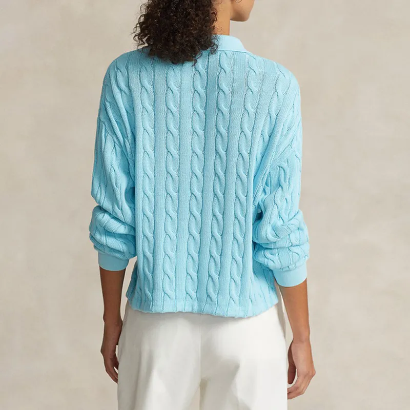 Polo Ralph Lauren SS24 Polo Shirt Women's Turquoise-3