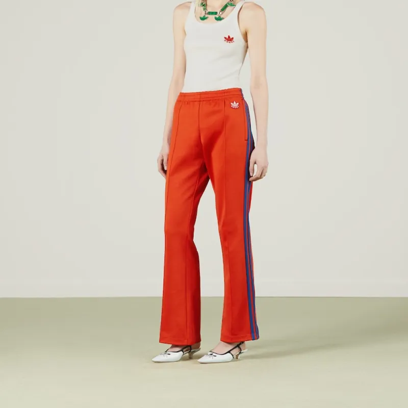 GUCCI X Adidas Cotton Jersey Jogging Pant Orange/Blue-3
