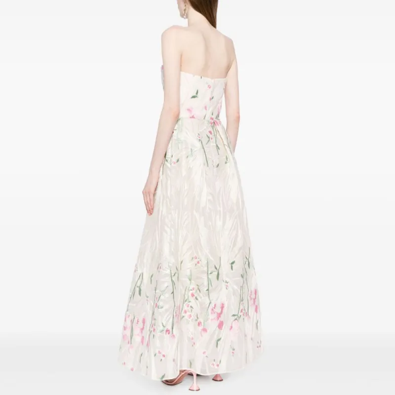 ELIE SAAB Floral embroidered Tulle Gown-2