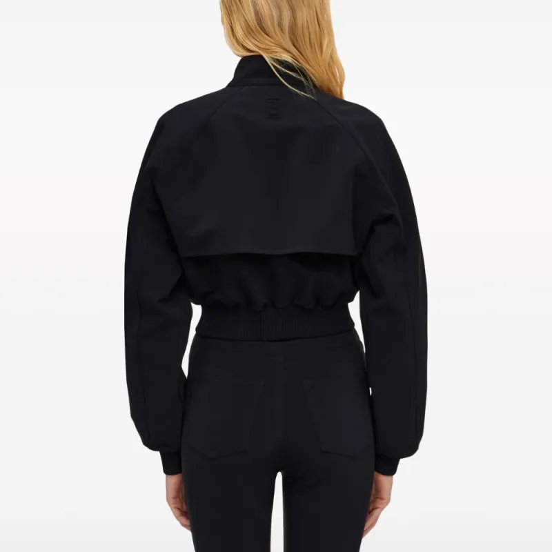 Ferragamo Cropped Zipped Bomber Jacket-3