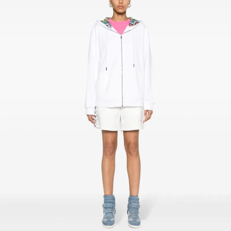 MISSONI Zigzag-detailed Zip-up Hoodie-1