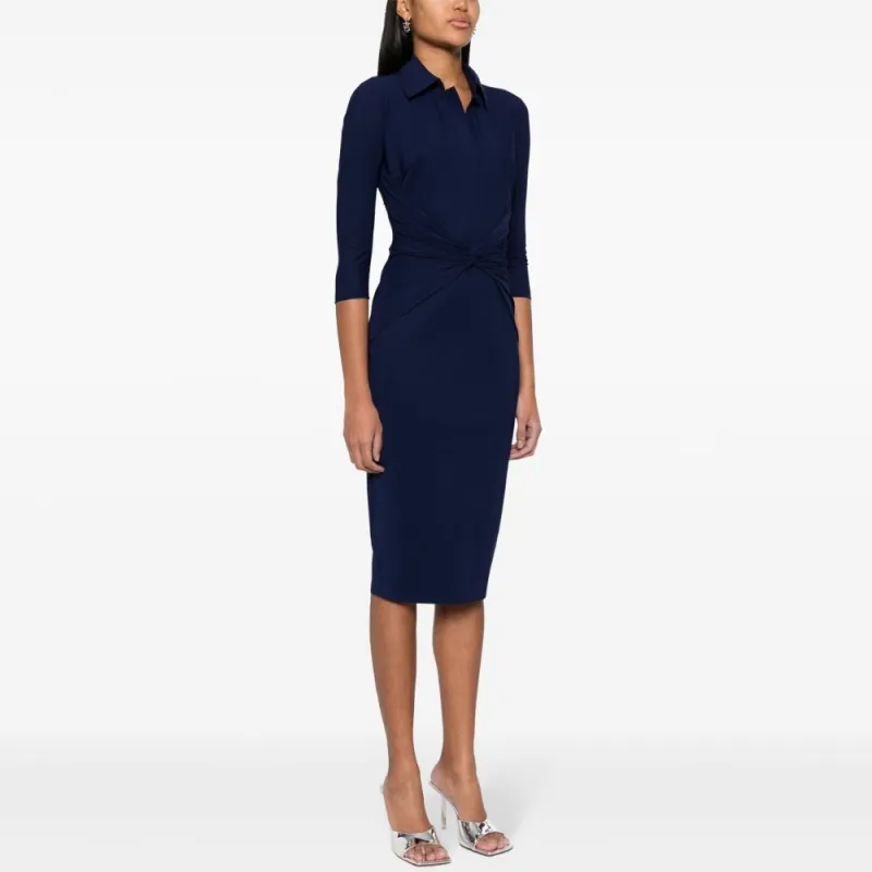 CHIARA BONI La Petite Robe SS24 Long-Sleeved Dresses Women's Navy-3