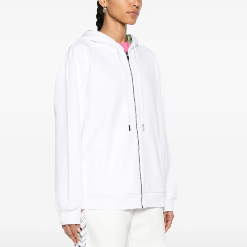 MISSONI Zigzag-detailed Zip-up Hoodie-3