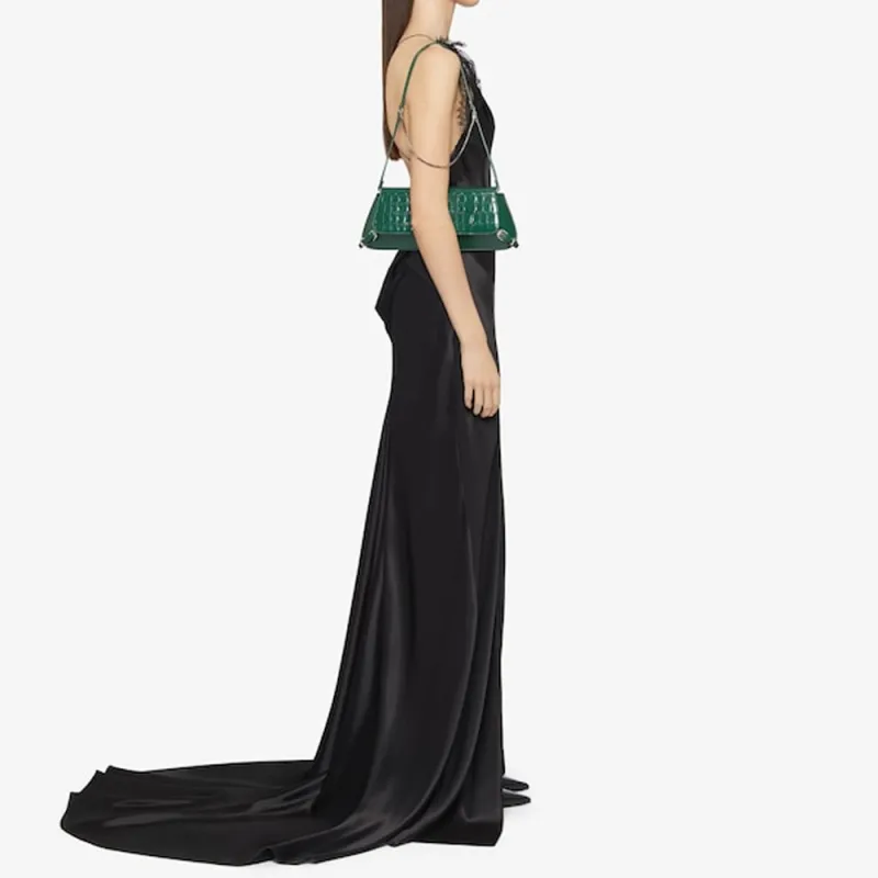 GIVENCHY SS24 Slip Dress Women's Black-3