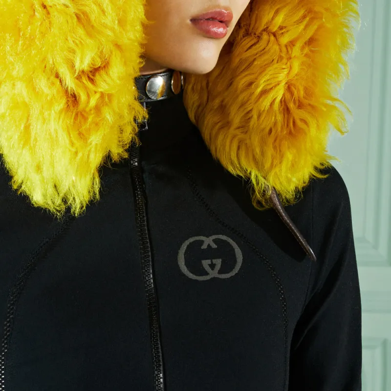 GUCCI Interlocking G Logo Cropped Jacket-4