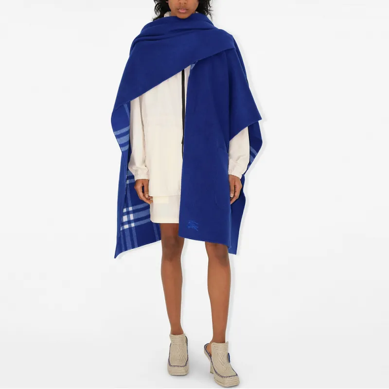 Burberry Vintage Check Reversible Cashmere Cape-3