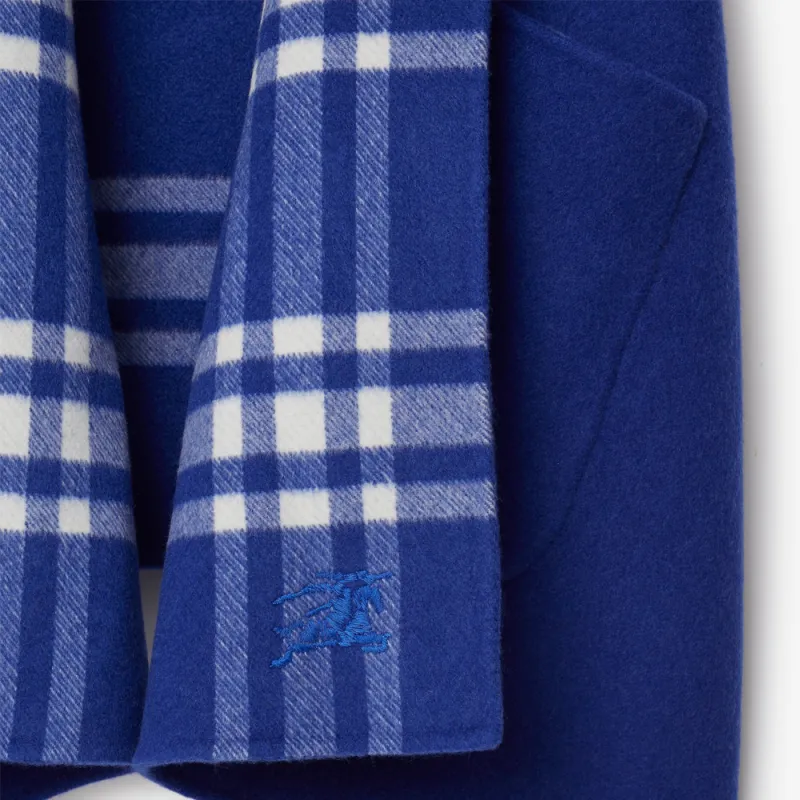 Burberry Vintage Check Reversible Cashmere Cape-6