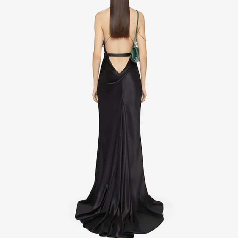 GIVENCHY SS24 Slip Dress Women's Black-2