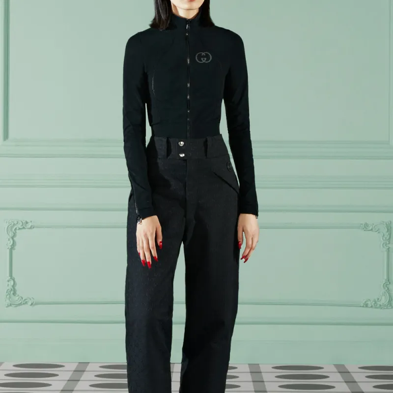 GUCCI Interlocking G Logo Cropped Jacket-1
