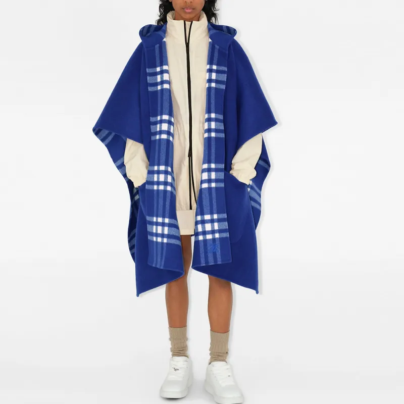 Burberry Vintage Check Reversible Cashmere Cape-2