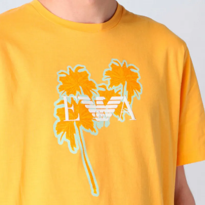 EMPORIO ARMANI T Shirt Men's Yellow-4