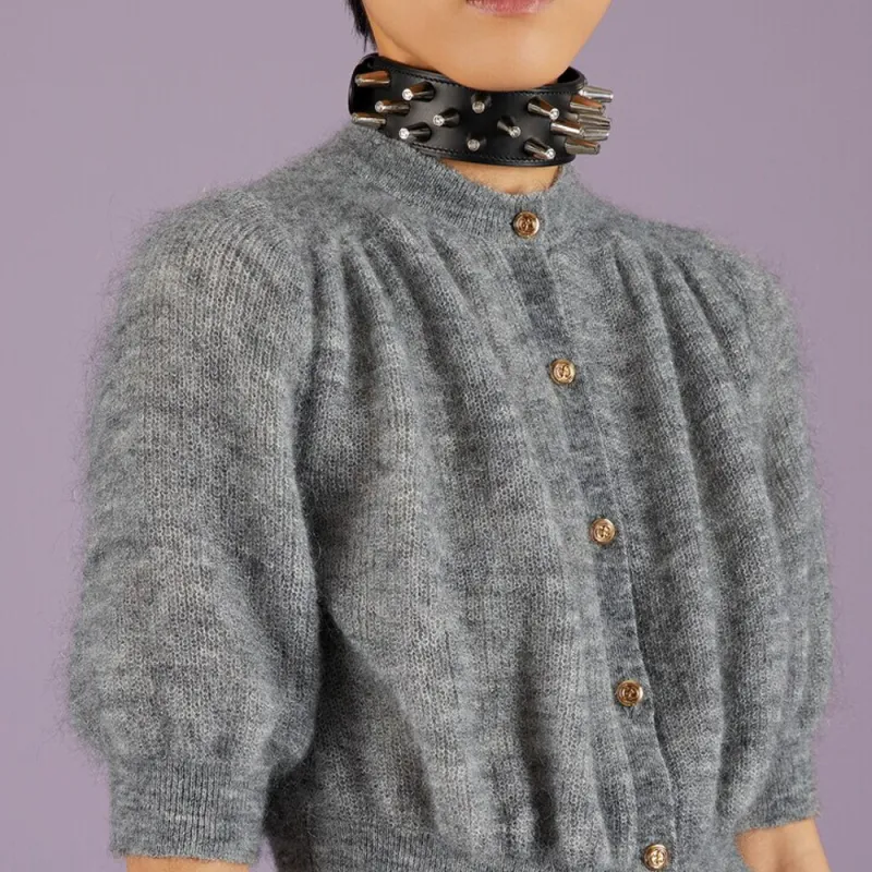 GUCCI Fine Knit Mohair Cardigan-4