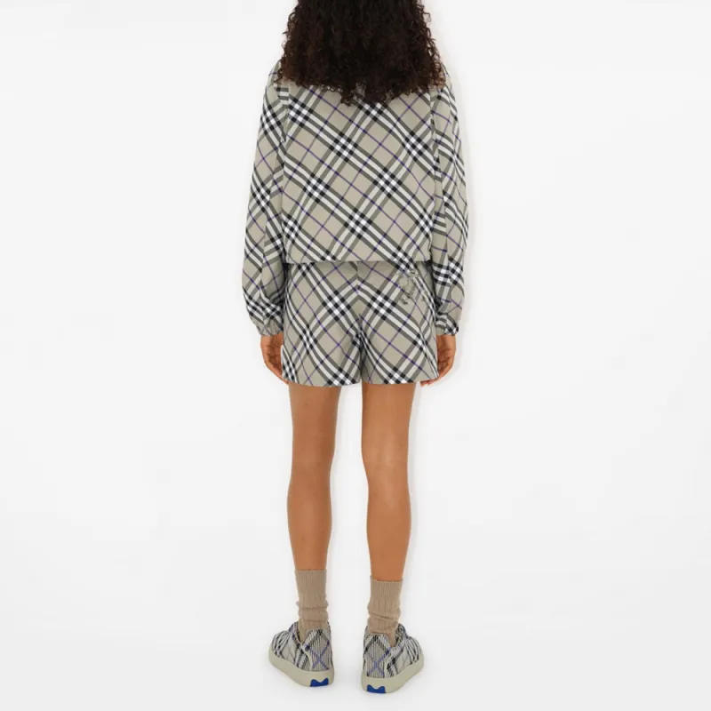 Burberry Reversible Cropped Check Jacket-5