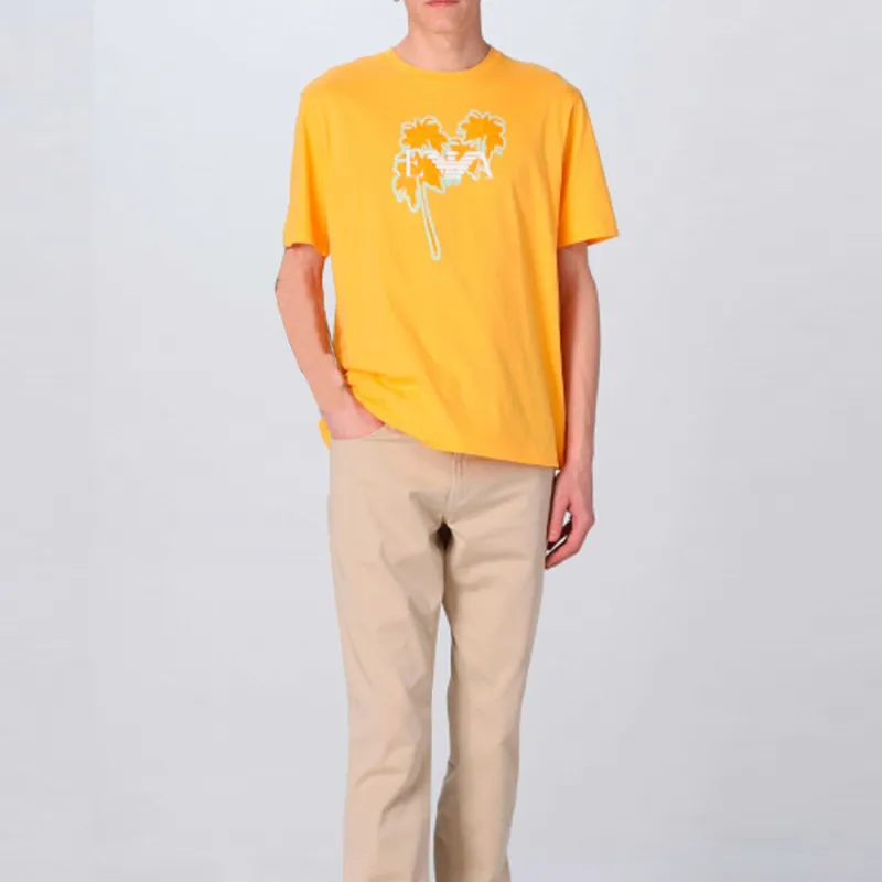 EMPORIO ARMANI T Shirt Men's Yellow-1